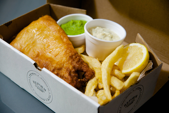 Fish & Chips Reform Social & Grill British Restaurant Dubai