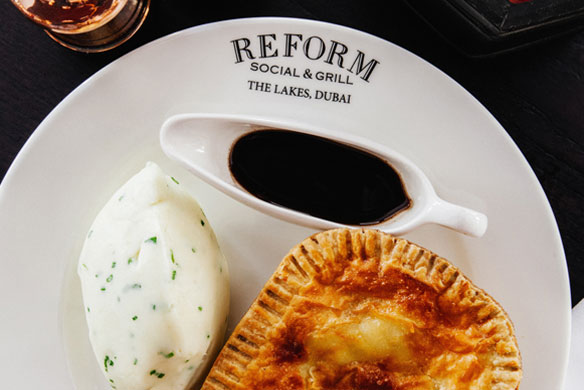 Family feast menu Reform Social & Grill British Restaurant Dubai